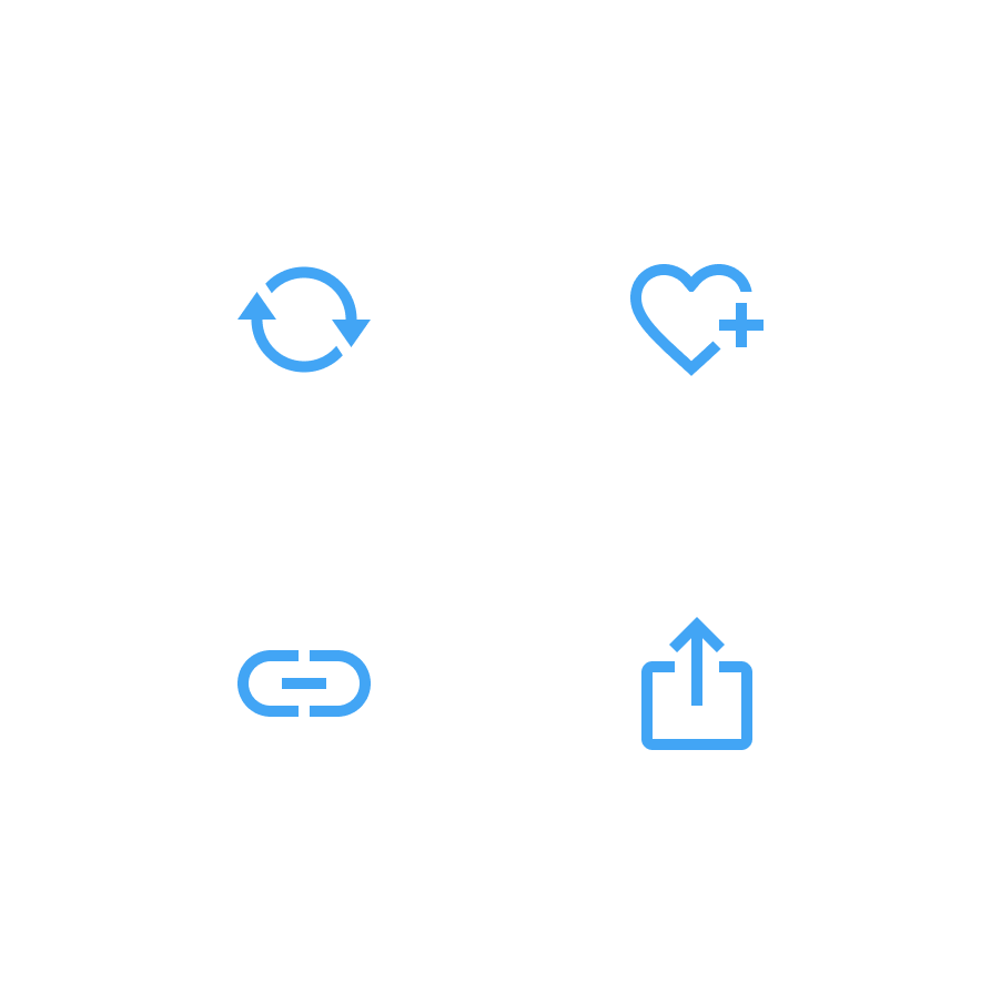 Image showing examples of icons that can't be filled.