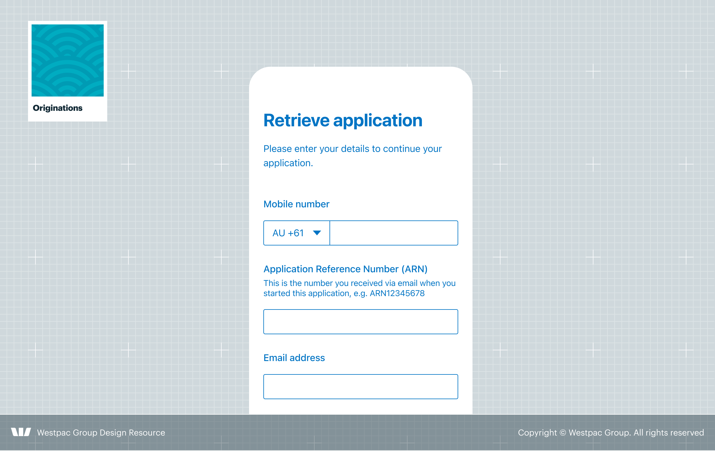 Stylised illustration of the retrieve application pattern.