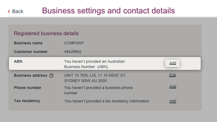 How To Add Or Update ABN | Westpac