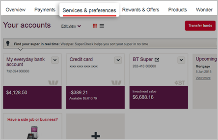 Interest and Tax Summary | Westpac